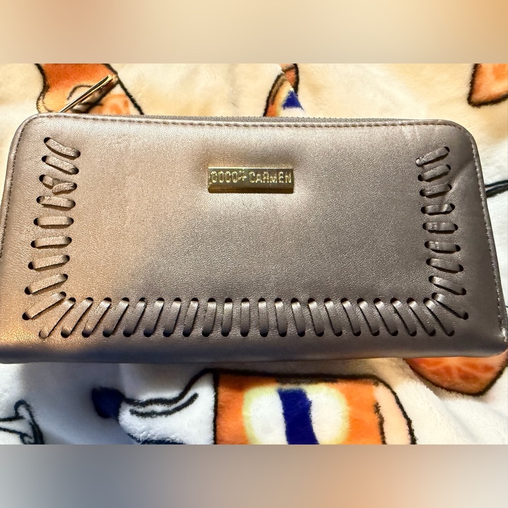 Coco + Carmen Metallic Silver Wallet
